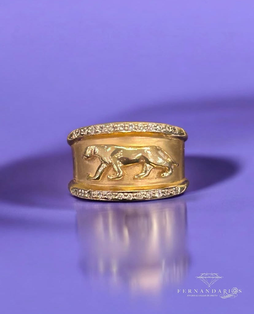 Panther Ring 14k