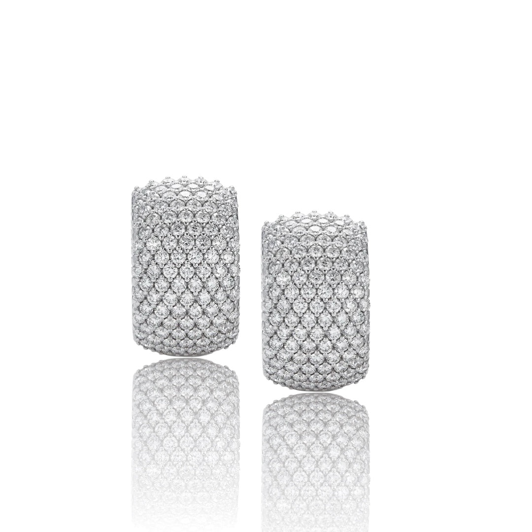 Pave hoops 925