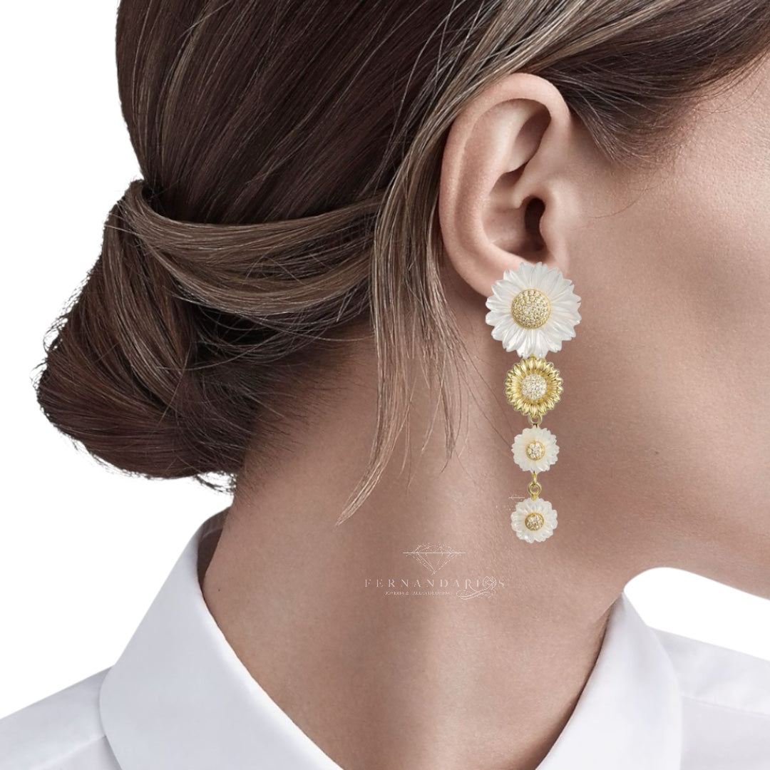 Pendientes Margarita 925