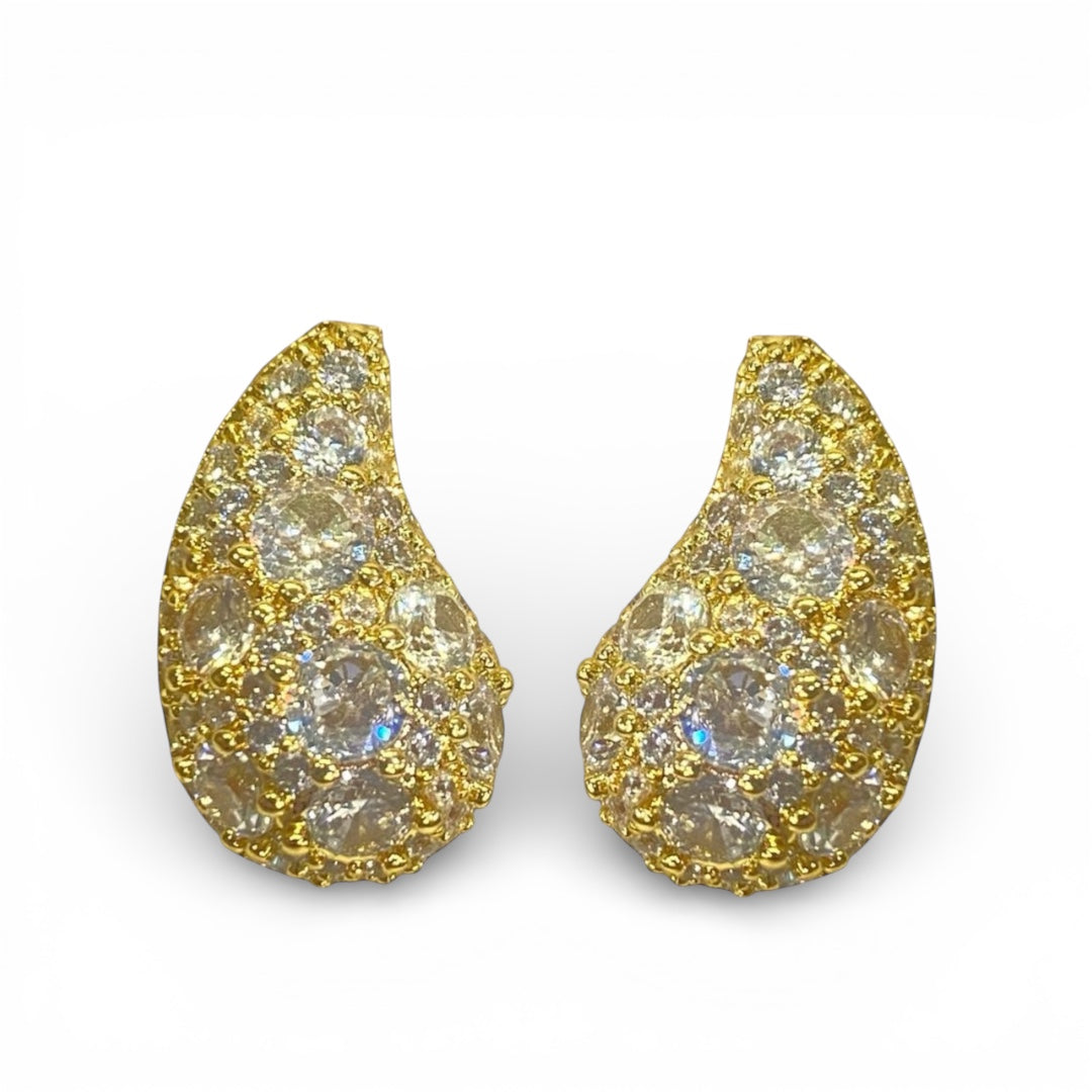 Pendientes Gota con cristales