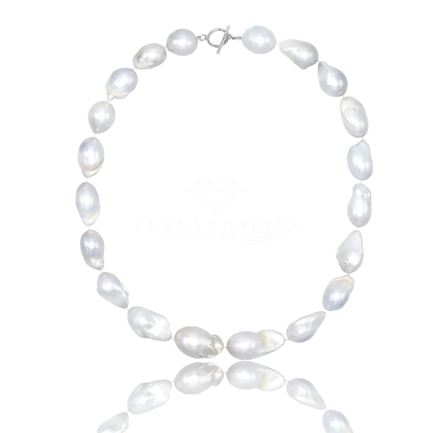 Collar perla barroca 925