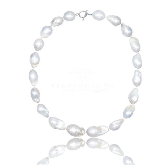 Collar perla barroca 925