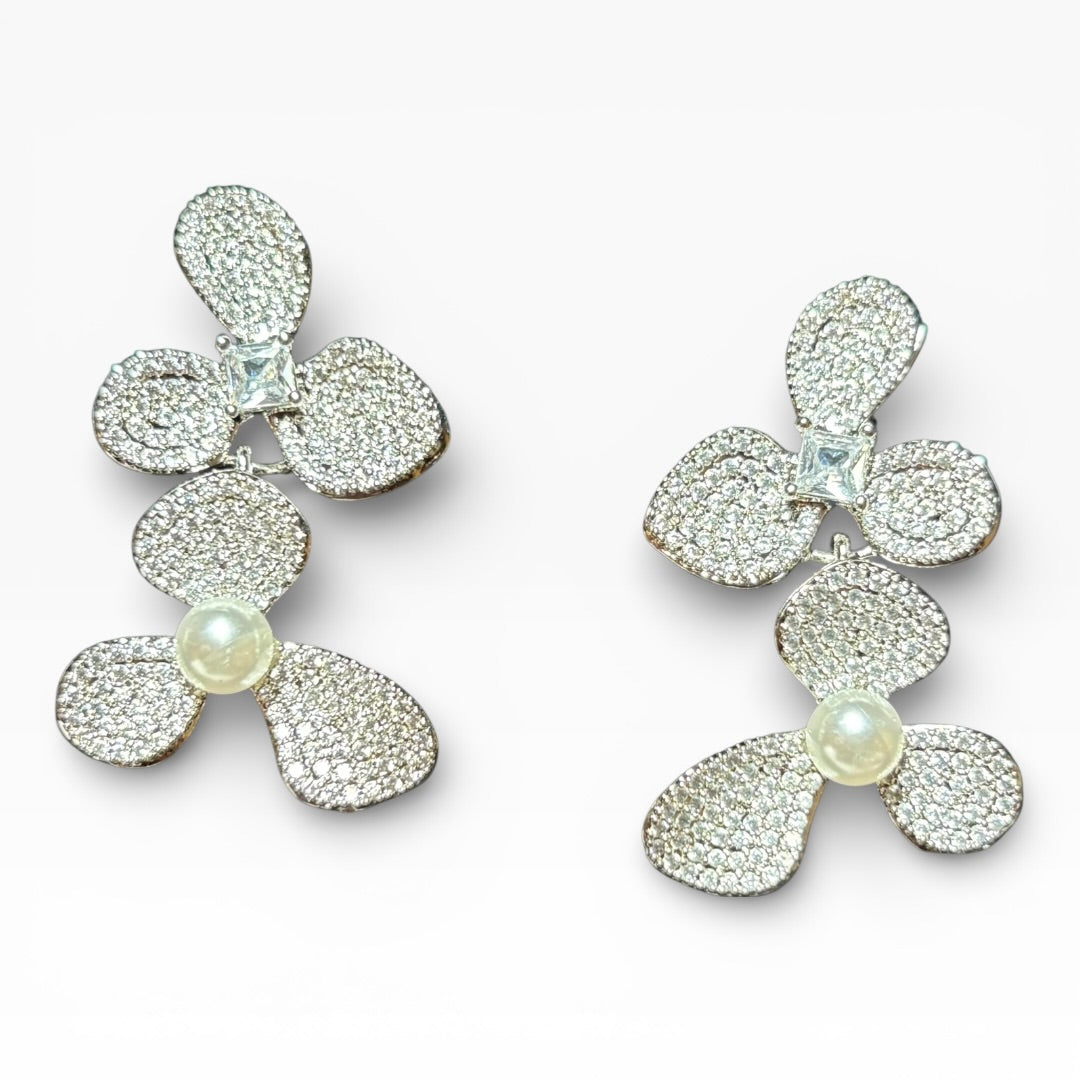 Pendientes flores pave