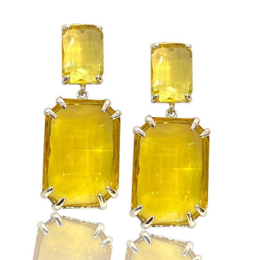 Pendientes Cristal Champagne