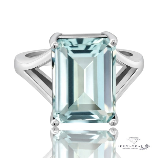 Anillo Aquamarina