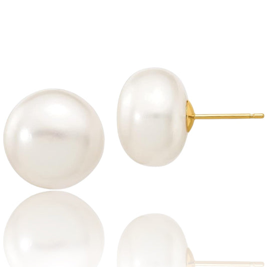 Pendientes de Perla cultivada oro 14k