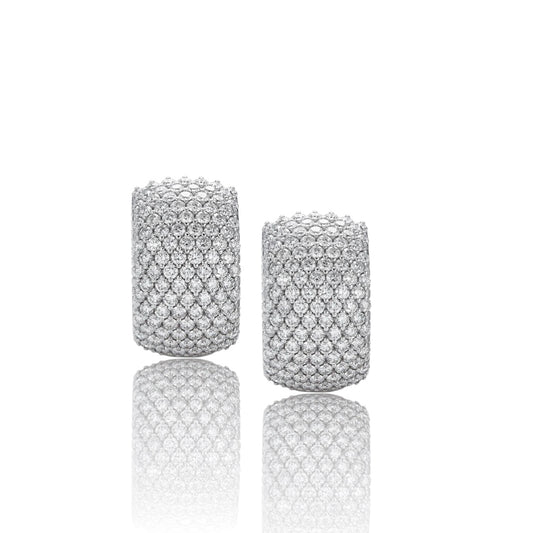 Pave hoops 925