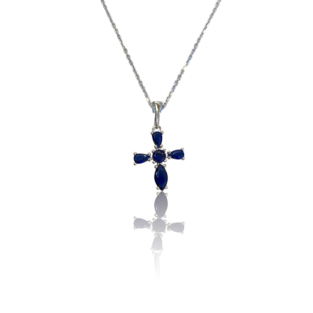 Cruz 925 cristales colores