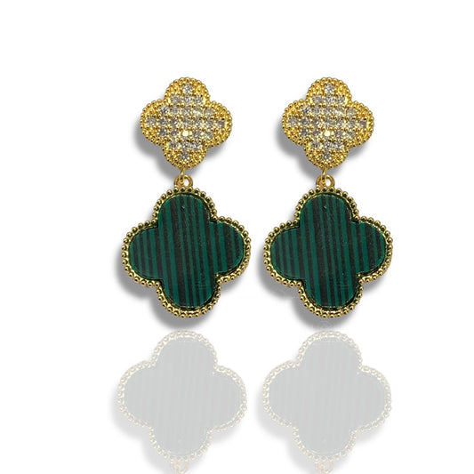 Malaquita earrings