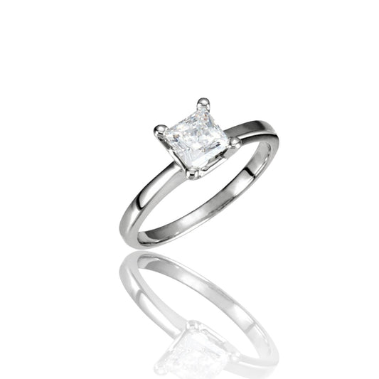 Anillo Princesa Diamante 14k