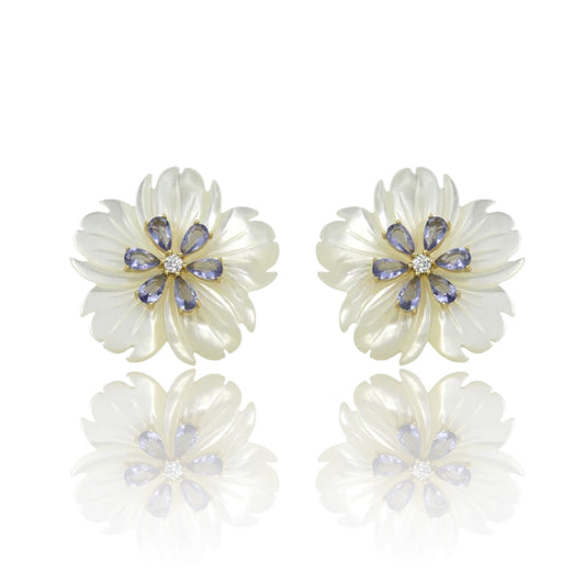 Pendientes Flor Concha