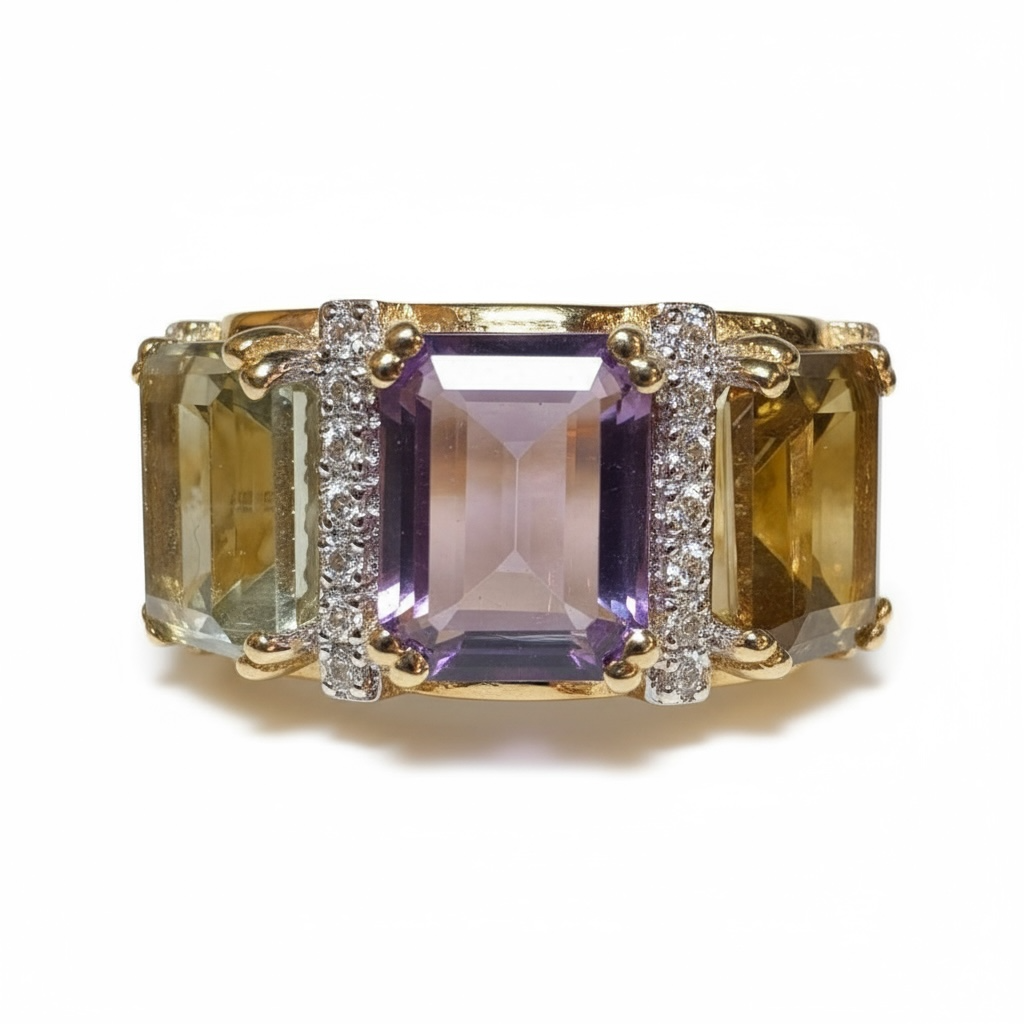 Anillo topacios