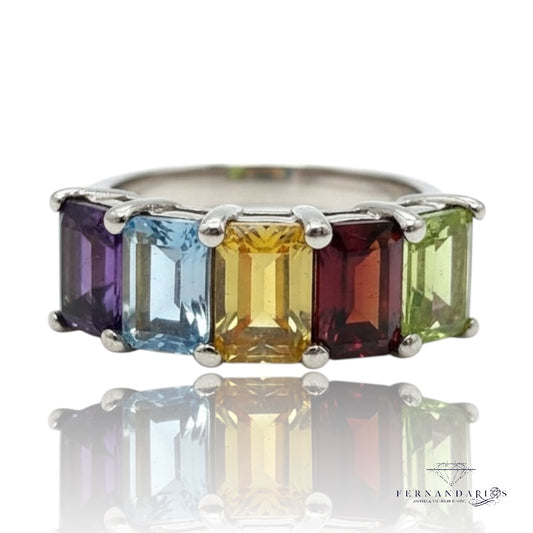Anillo topacios