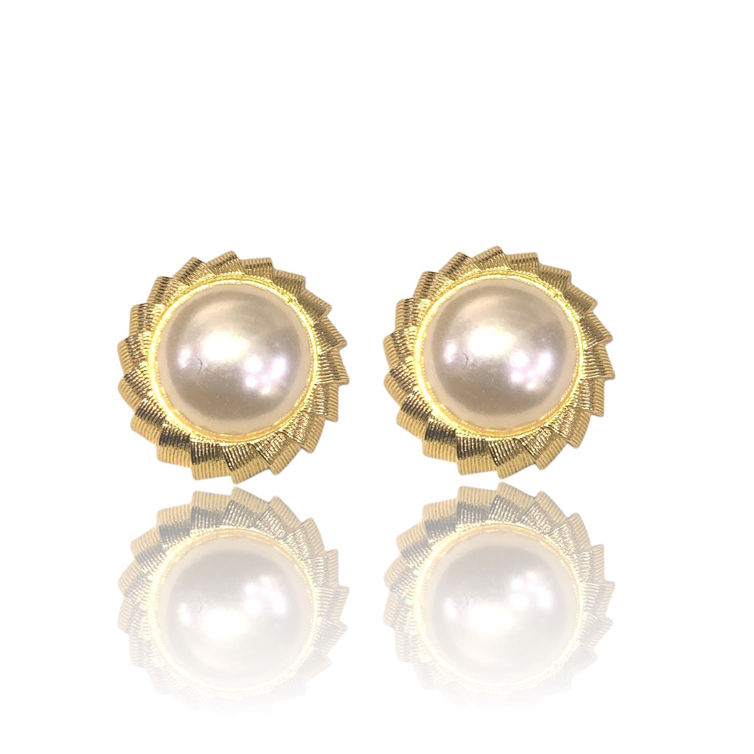 Pendientes Perla caracol