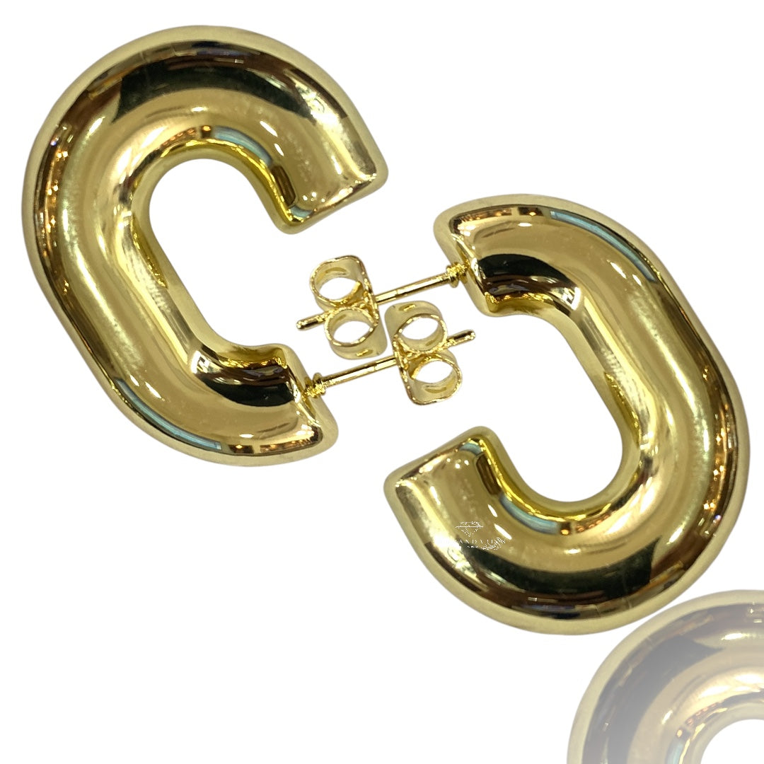 Argollas chunky ovaladas