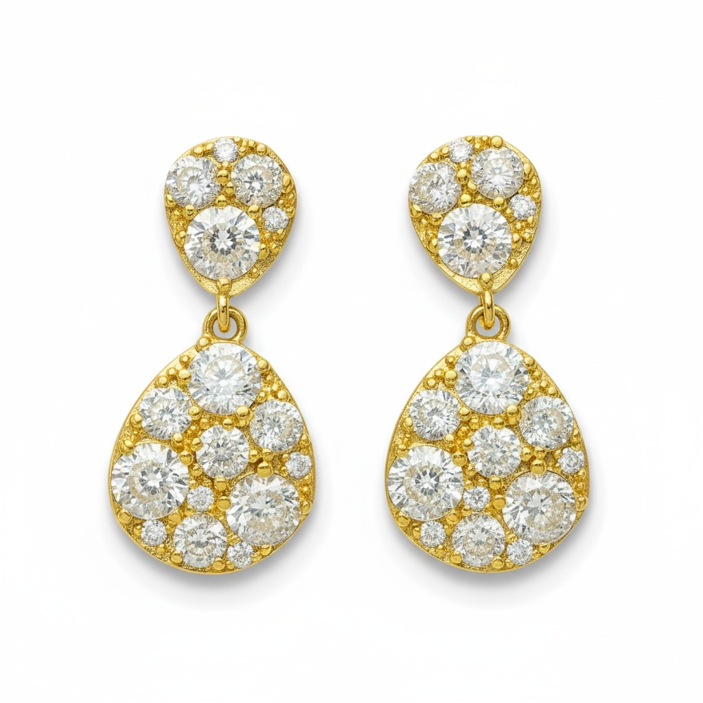 Pendientes gota goldfilled