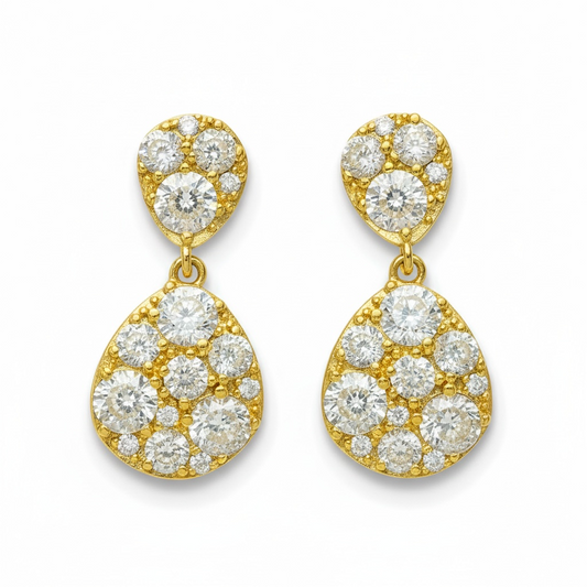 Pendientes gota goldfilled