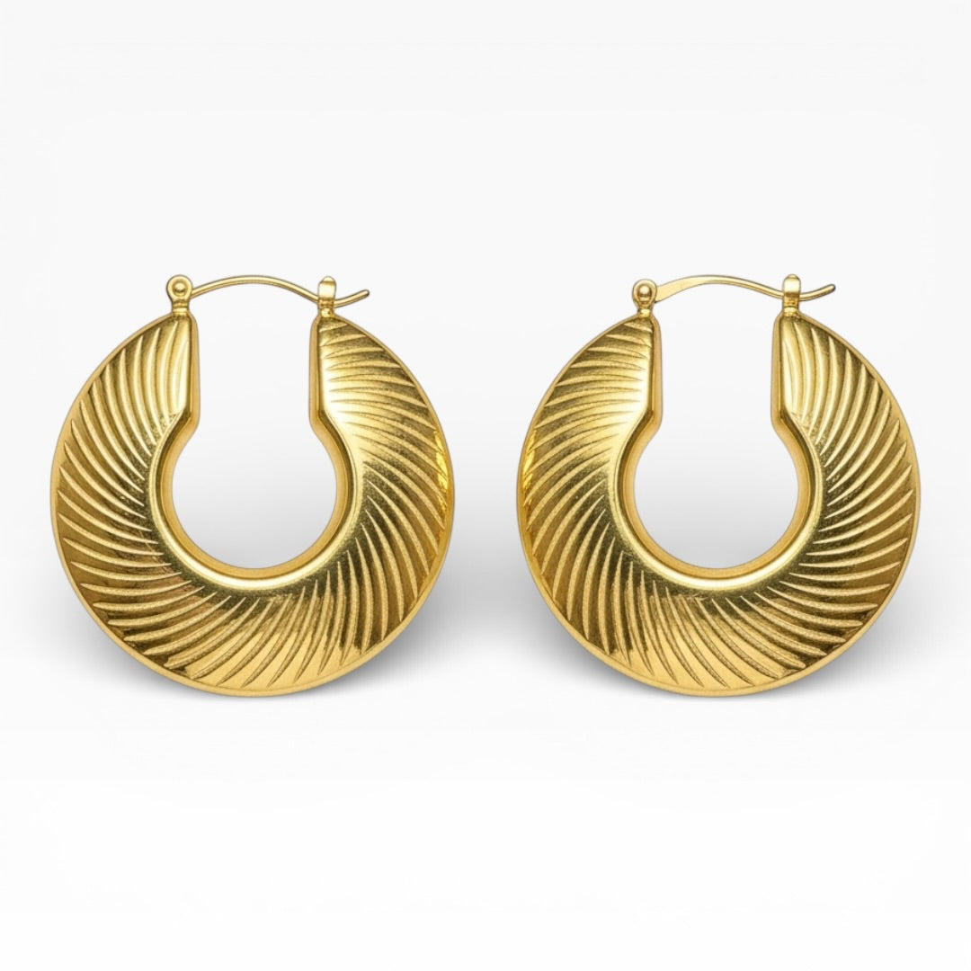 Argollas lineales Goldfilled